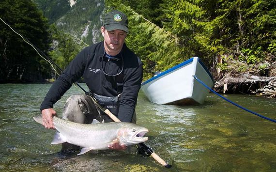 Fishing on the Dean River British Columbia Canada